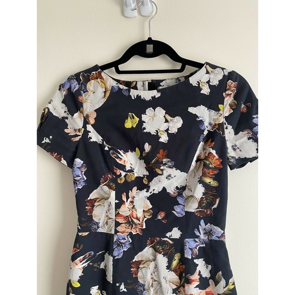 Erdem Floral Dress Designer Joyce Sheath in Size 4 - Picture 8 of 12